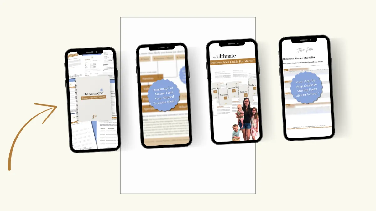 Four powerful resources designed to help you start your online business strong—You’ll get to keep them all, even if you decide not to stay after your 7-day FREE trial! 🧡