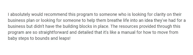 Done-For-You Business Idea For Moms™ - Client Review