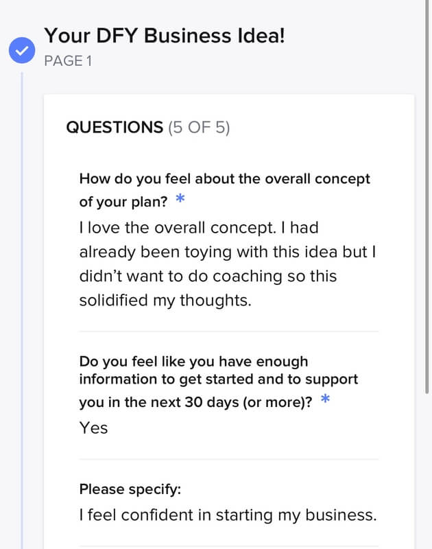 Done-For-You Business Idea For Moms™ - Client Review