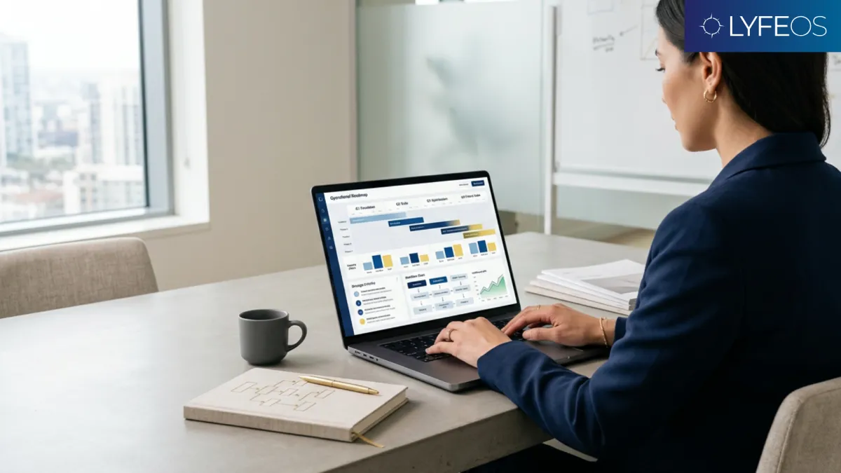 woman working in the business operations