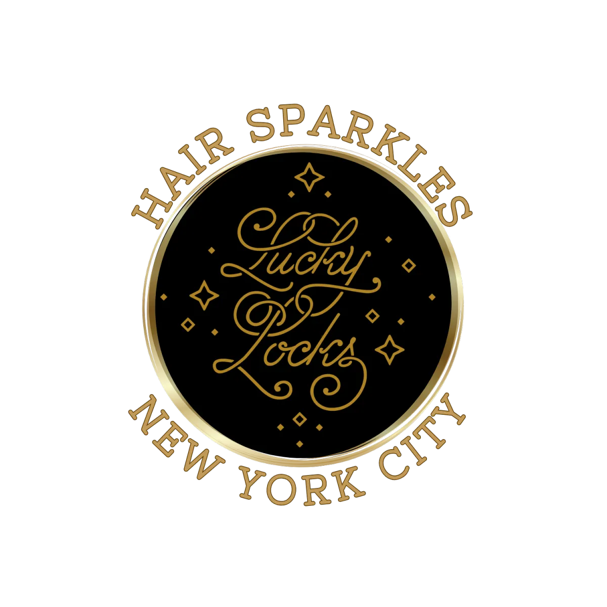 Lucky Locks NY City Logo