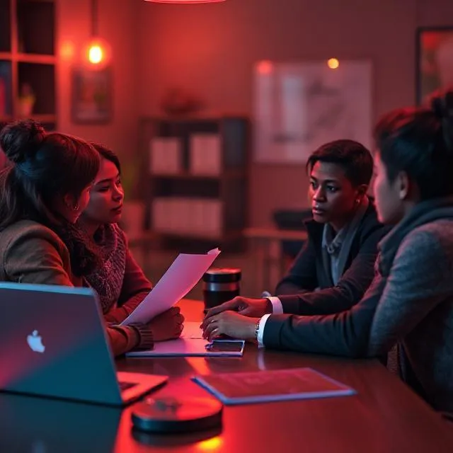 a close up of a black tie on a yellow background