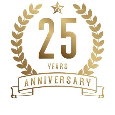 25th Anniversary Logo - Guitar Lessons Watford