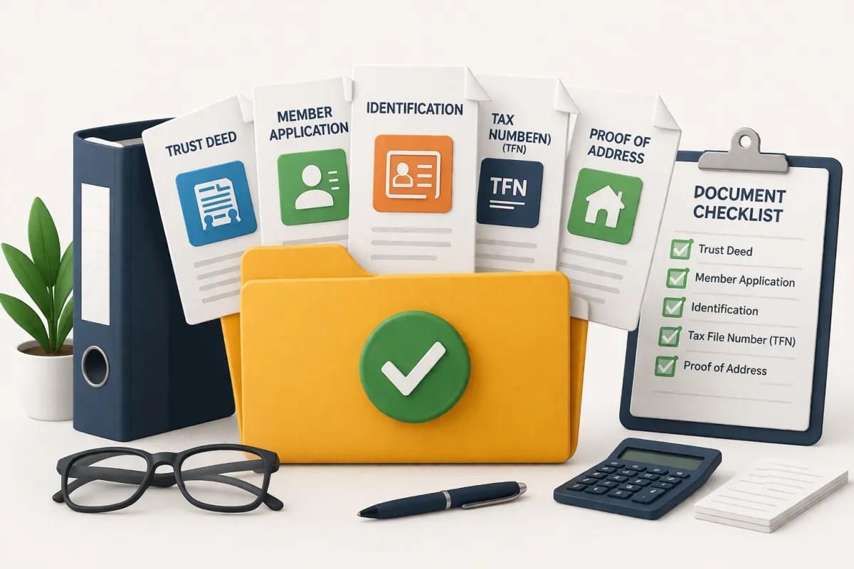 What documents are required to set up an SMSF?