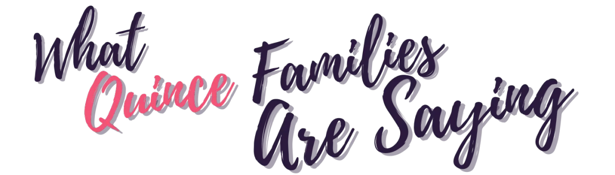 Section title: What Quince Families Are Saying – testimonials from online choreography clients at Quince Dance Academy.