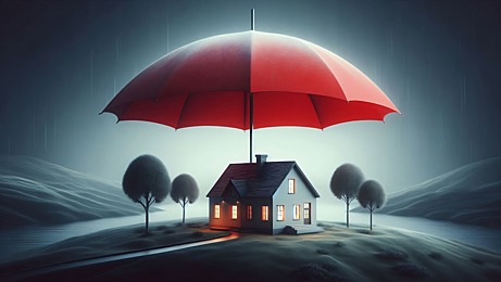 A yellow car drives on a street near a crosswalk.