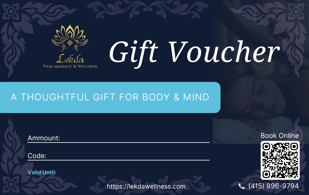 Gift Voucher for Lekda Thai Massage and Wellness in Richmond