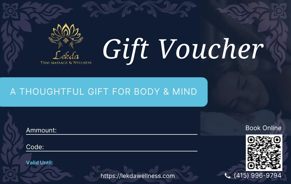 Gift Voucher for Lekda Thai Massage and Wellness in Richmond