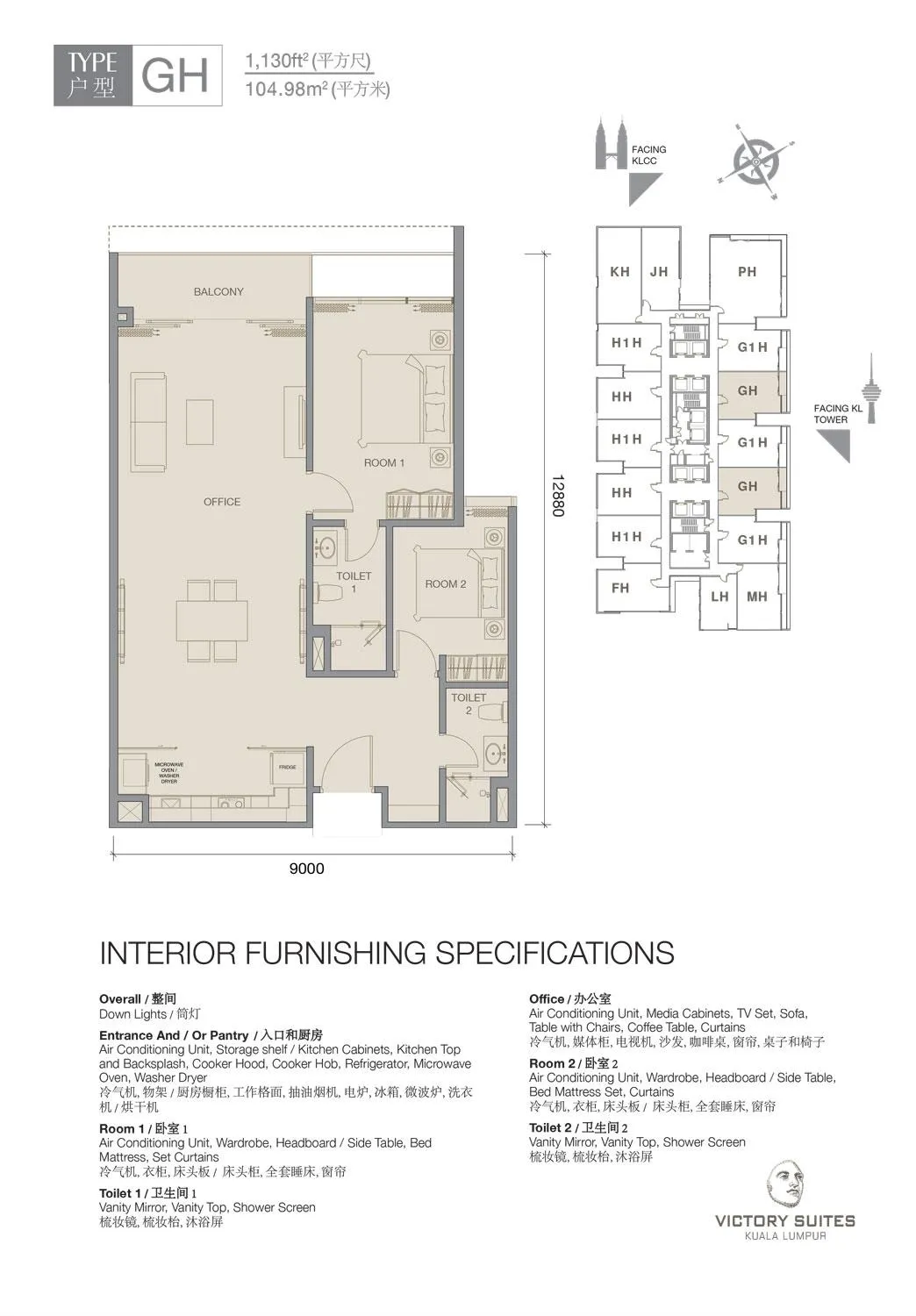 Victory Suites Face 2 KLCC Type GH
