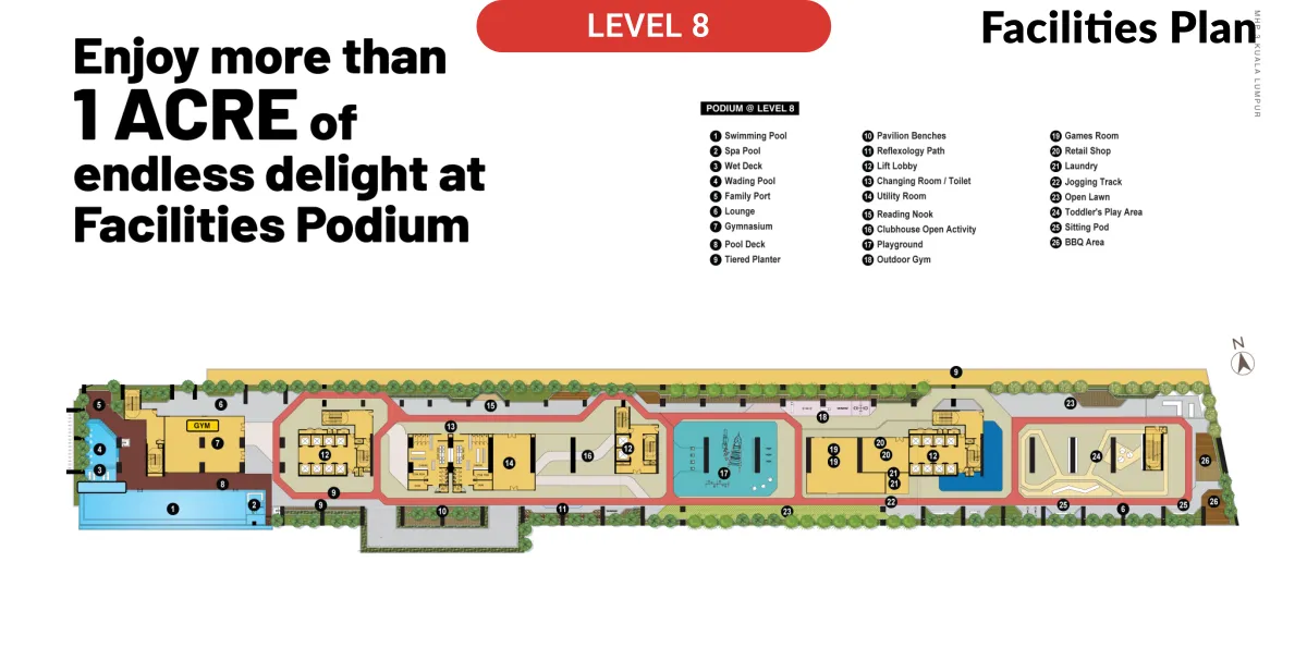 MHP 3 FACILITIES LEVEL 8