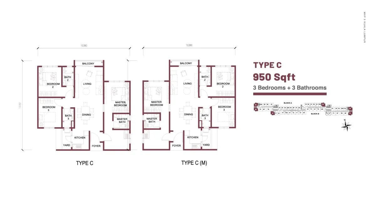 MHP 3 LAYOUT PLANS TYPE C