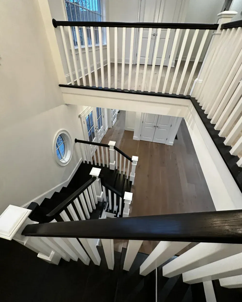 Newly Painted Stair Railing in the South Shore