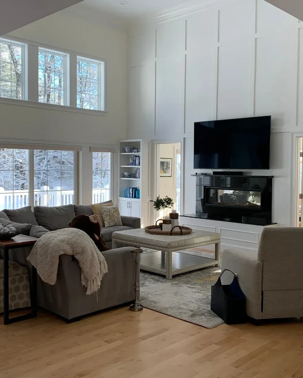 Freshly Painted Living Space in Quincy MA