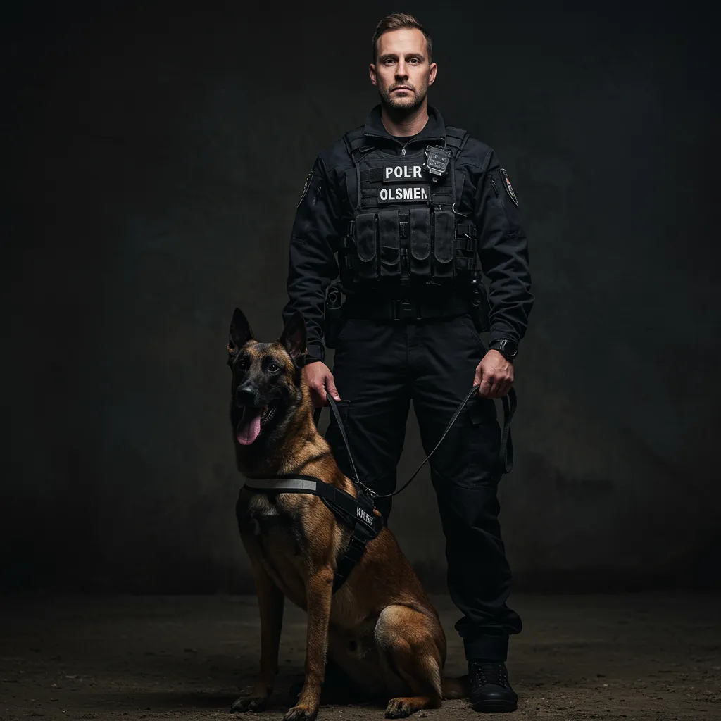 dog on concrete stairs