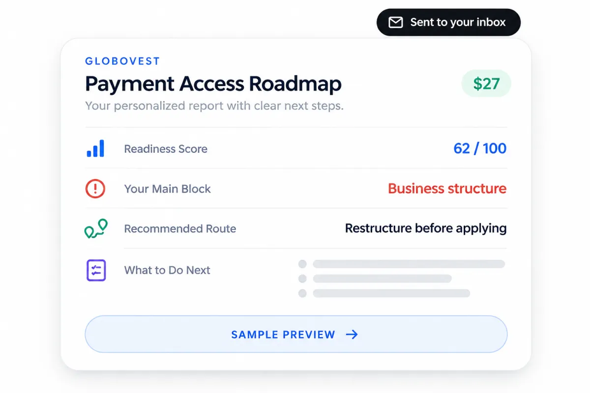 Payment Access Roadmap Mockup