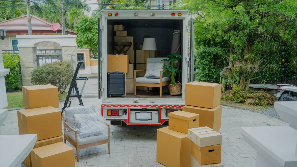 seniors moving boxes for local move