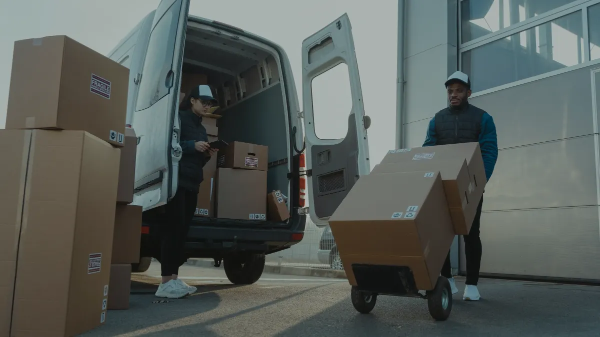 seniors moving boxes for local move