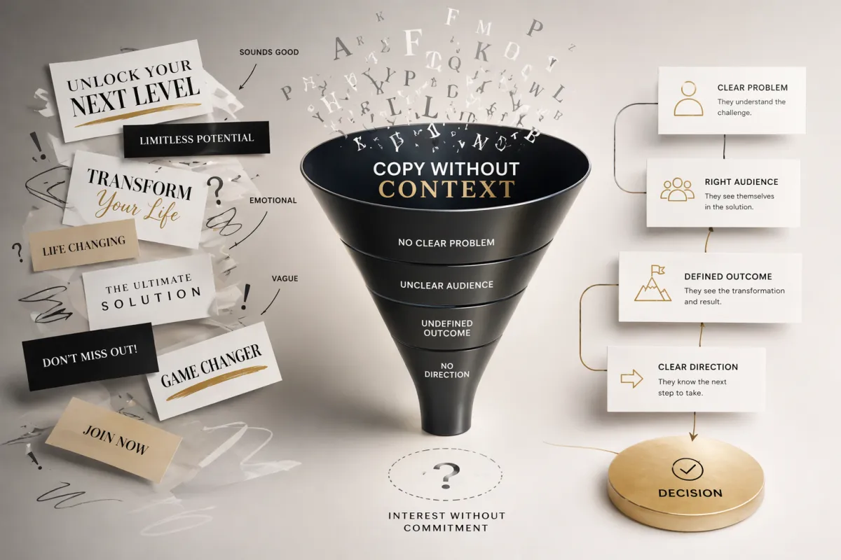 The Risk of Copy Without Context in Funnel Builds
