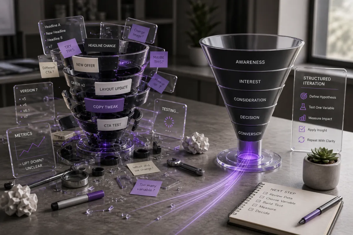 The Cost of Unstructured Edits in Live Funnels