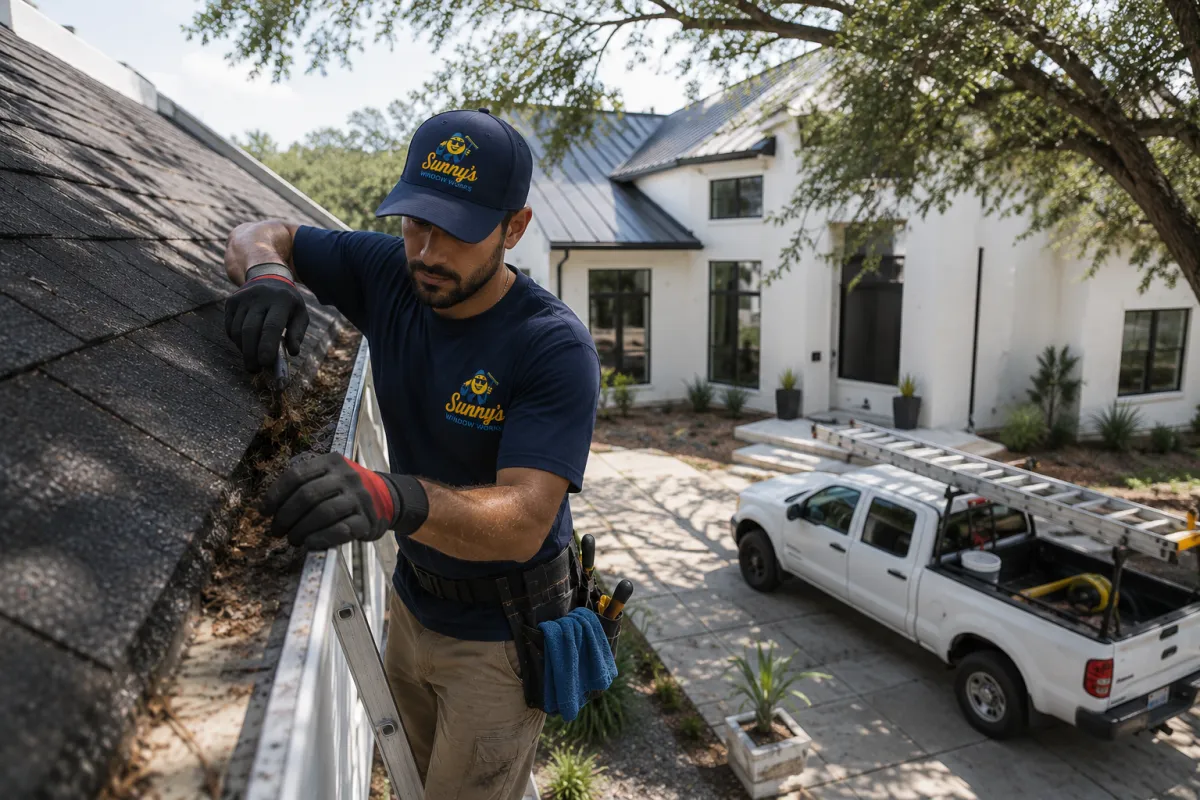 Gutter Brightening & Cleaning in San Antonio