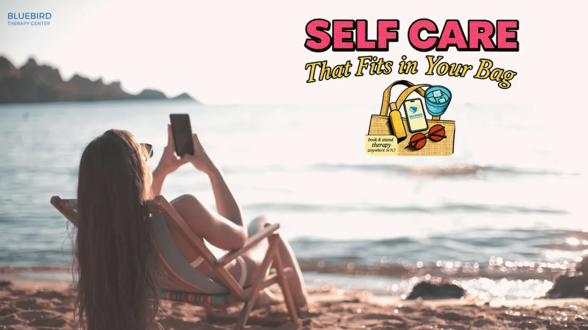 Girl on beach doing therapy