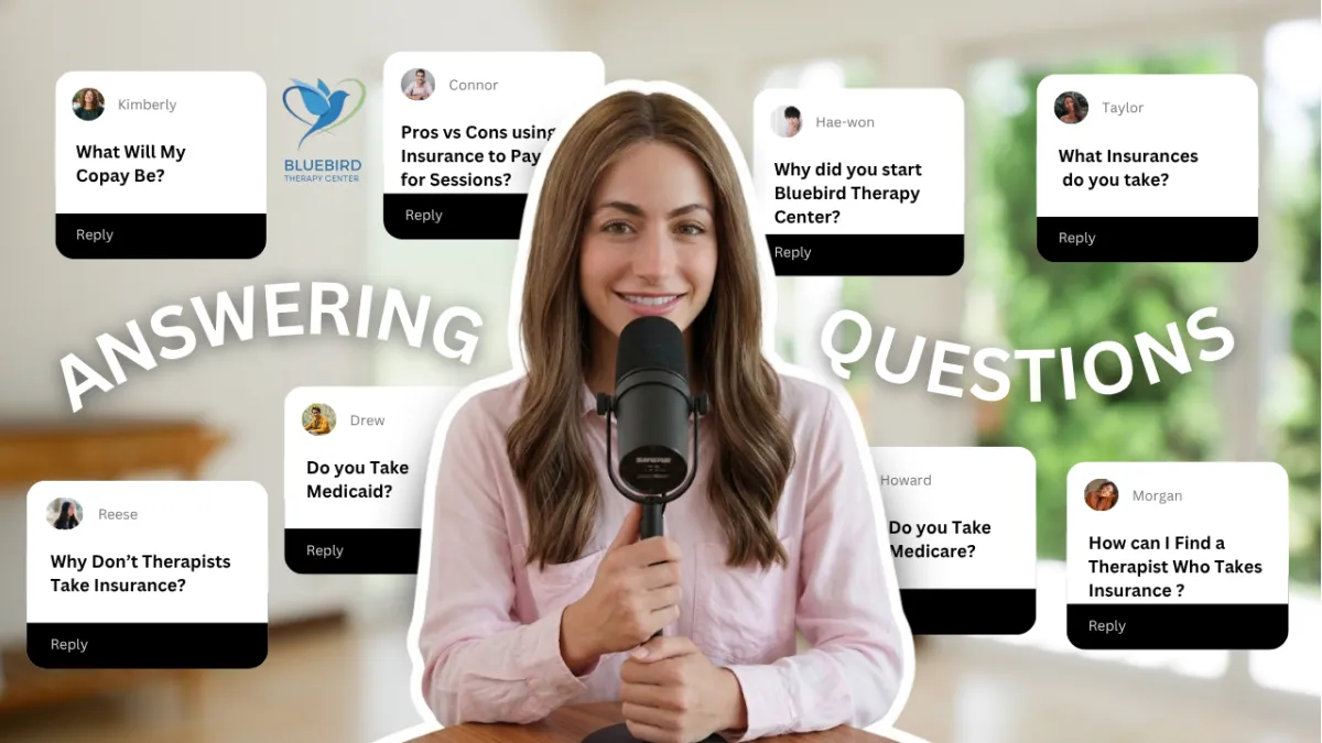 Aliza Sokel Therapist Bluebird Therapy Center taking questions