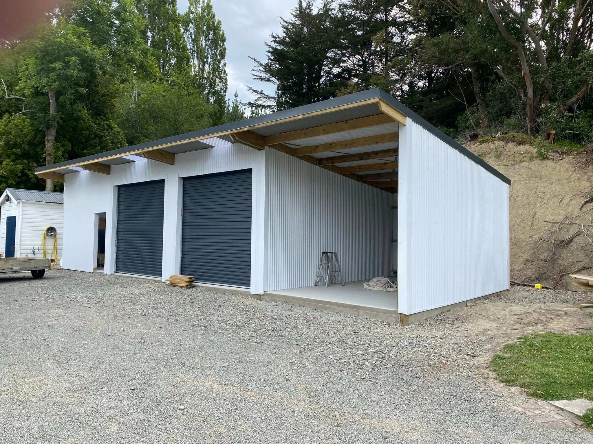 large shed construction by Masterton builders J.WARD Construction Wairarapa