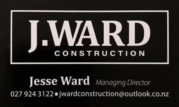 J.WARD Construction contact details Masterton builder Jesse Ward