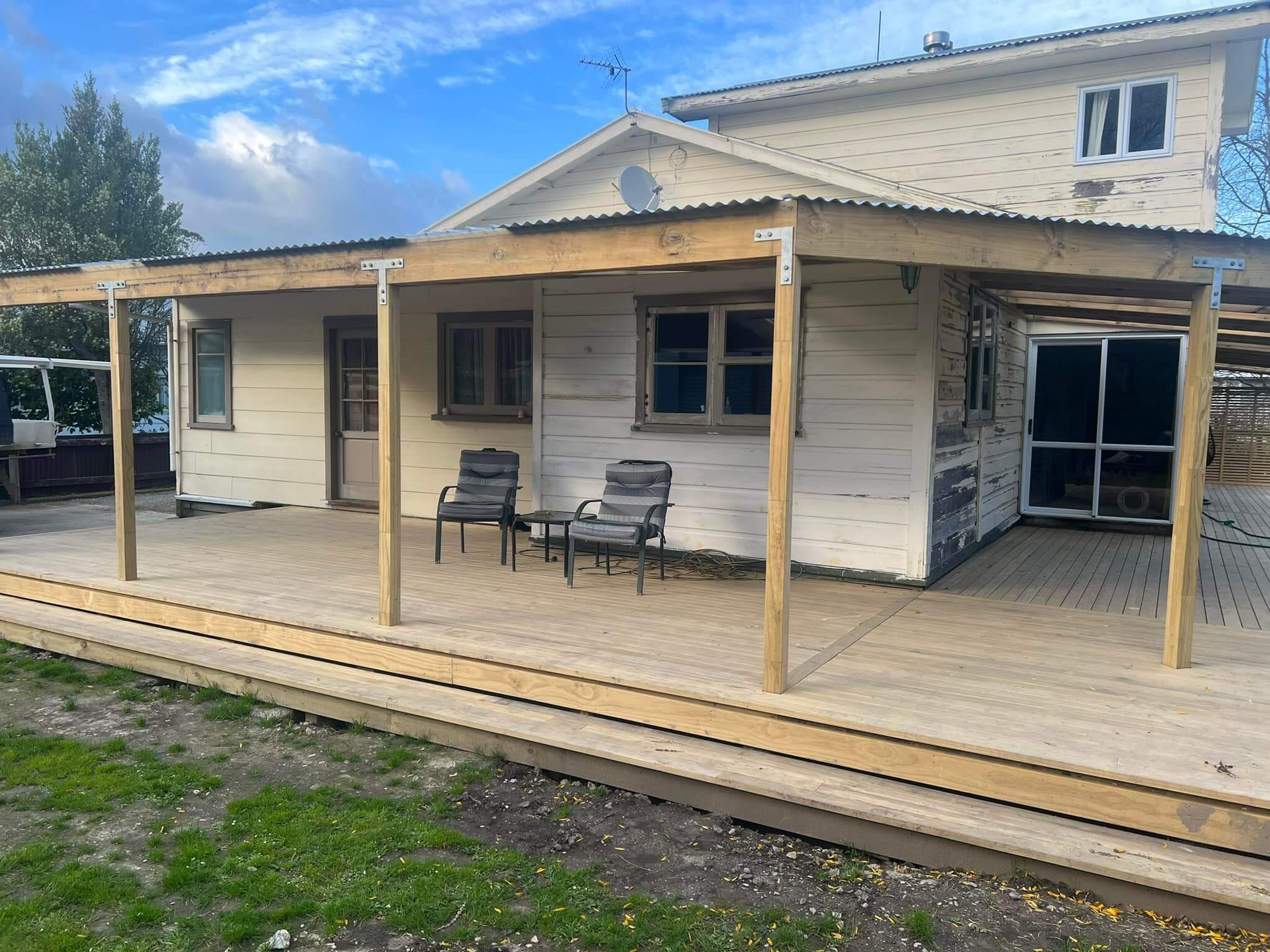 veranda construction Masterton outdoor covered area builders