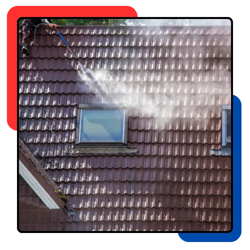 Clean home exterior after roof washing in Weston, FL