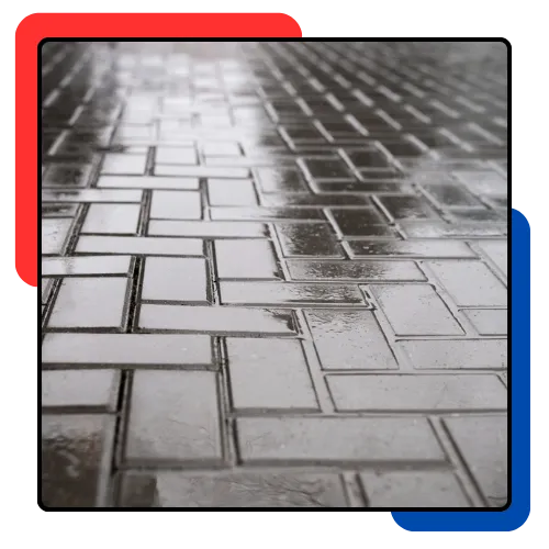 Fresh paver cleaning and surface wash at a home