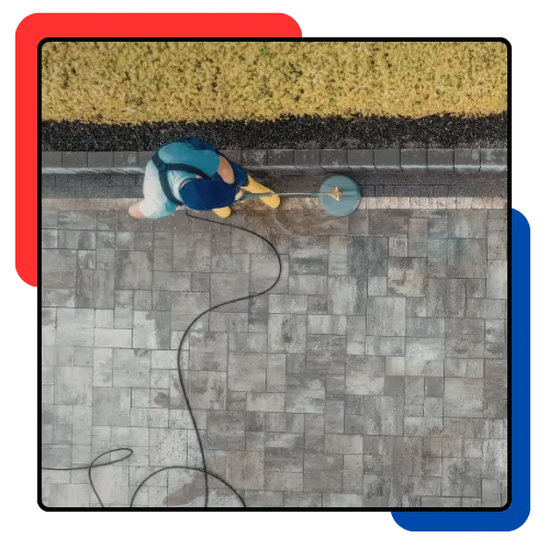 Clean driveway after pressure washing service in Miramar, FL