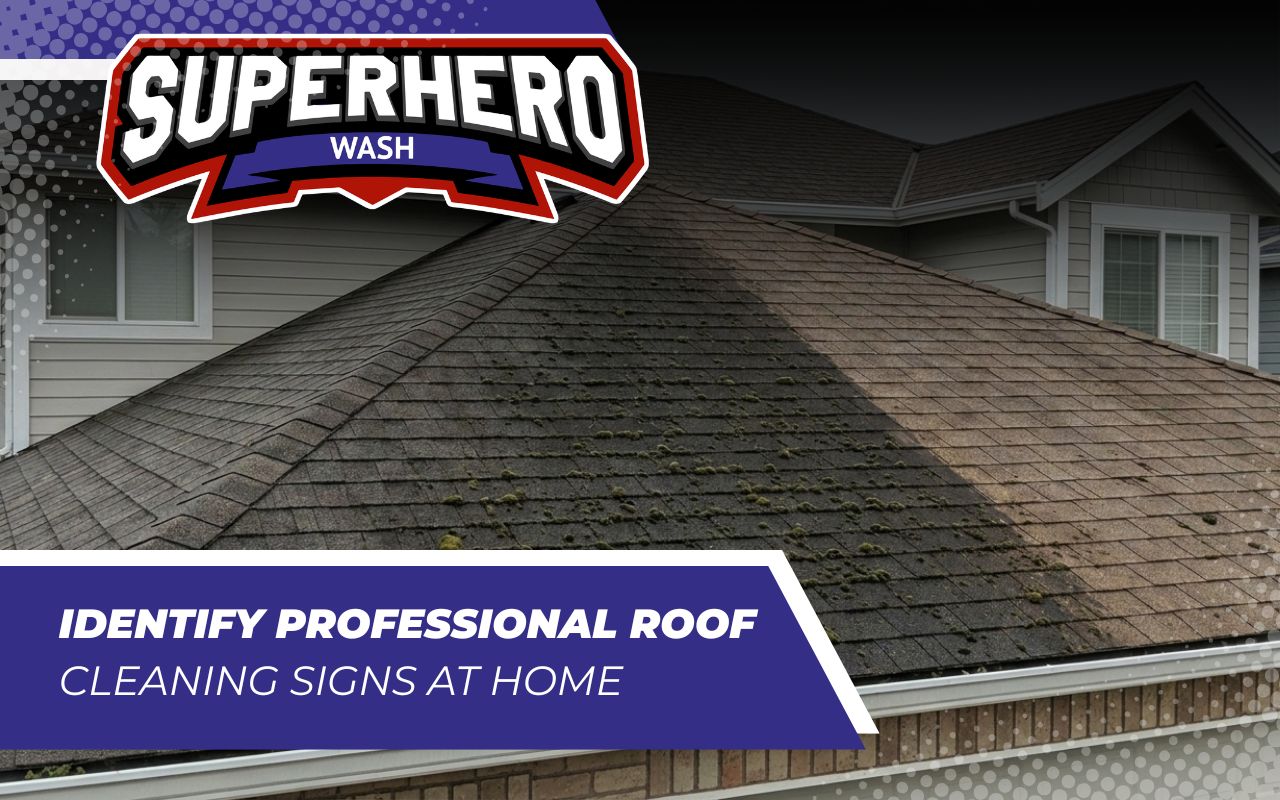 Identify Professional Roof Cleaning Signs at Home