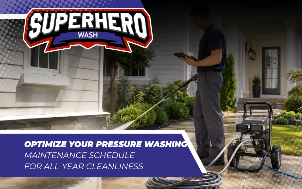 Pressure Washing Maintenance Schedule for Cleaner Exteriors