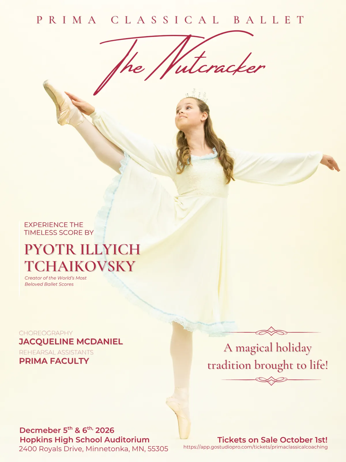 Promotional image for Prima Classical Coaching’s spring ballet The Wonderful Wizard of Oz
