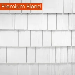 Brava Cedar Shake Composite Shingle in White