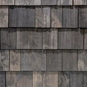 Brava Cedar Shake Composite Shingle in Canyon Gray