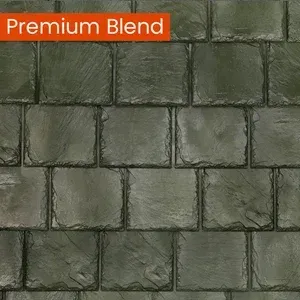 Brava Synthetic Slate Composite Shingles in Pine Green
