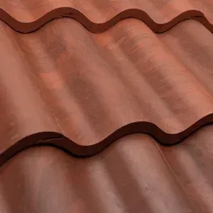 Brava Spanish Barrel Tile Composite Shingles in Tuscan Clay