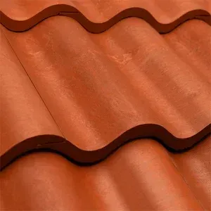 Brava Spanish Barrel Tile Composite Shingles in Antique Clay 