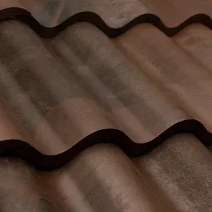 Brava Spanish Barrel Tile Composite Shingles in Black Brown Blend