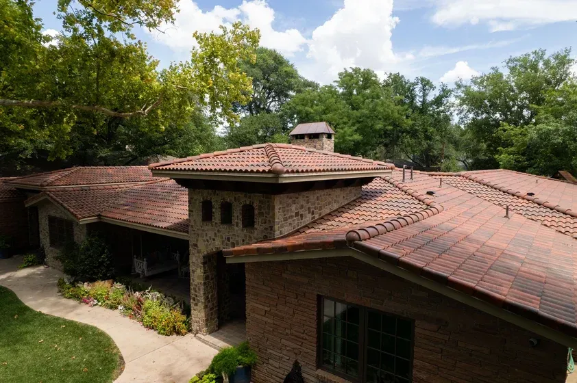 Brava Spanish Barrel Tile Composite Shingles on a Residential Home