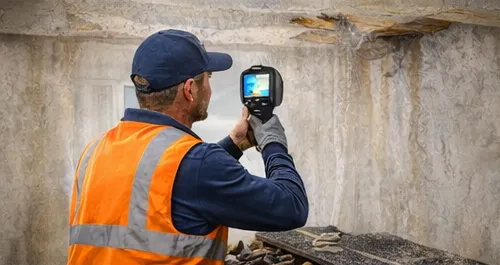 Roof inspection using moisture detection to prevent interior water damage