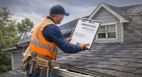 Insurance-approved roofing repairs completed according to claim specifications