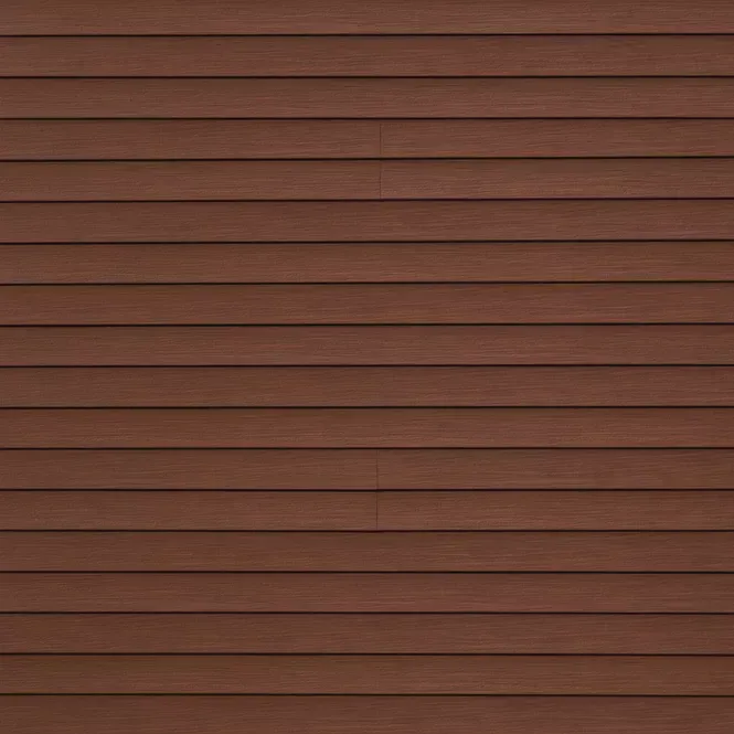 Quality Edge Trucedar steel Siding in English Saddle