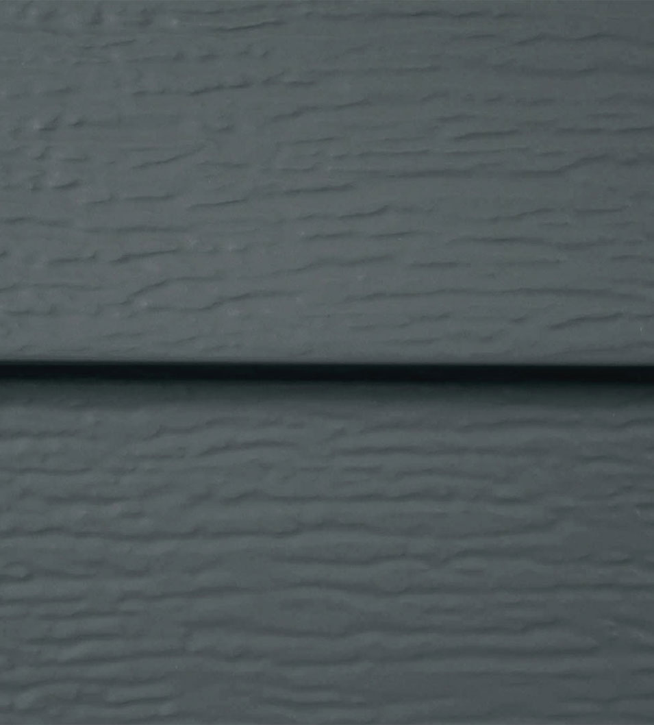 Quality Edge Trucedar steel Siding in Foothill Blue