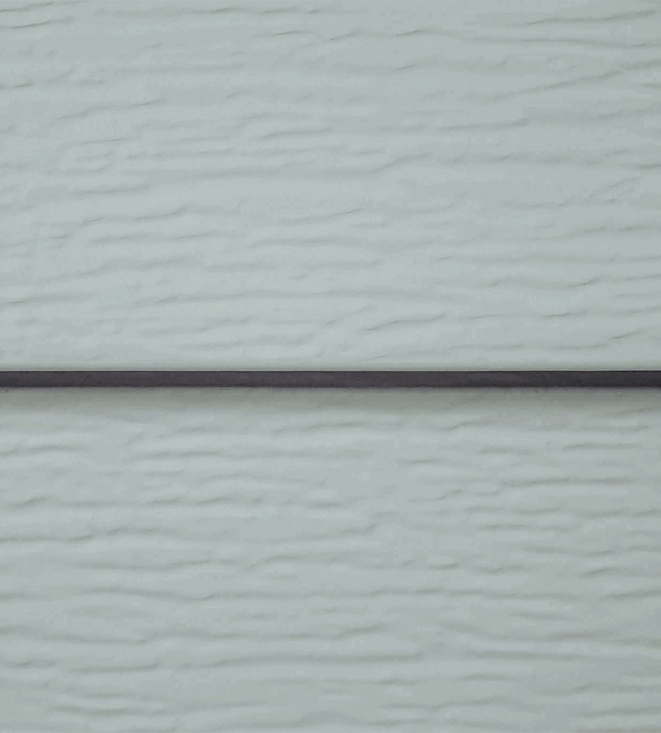 Quality Edge Trucedar steel Siding in Harbor Mist