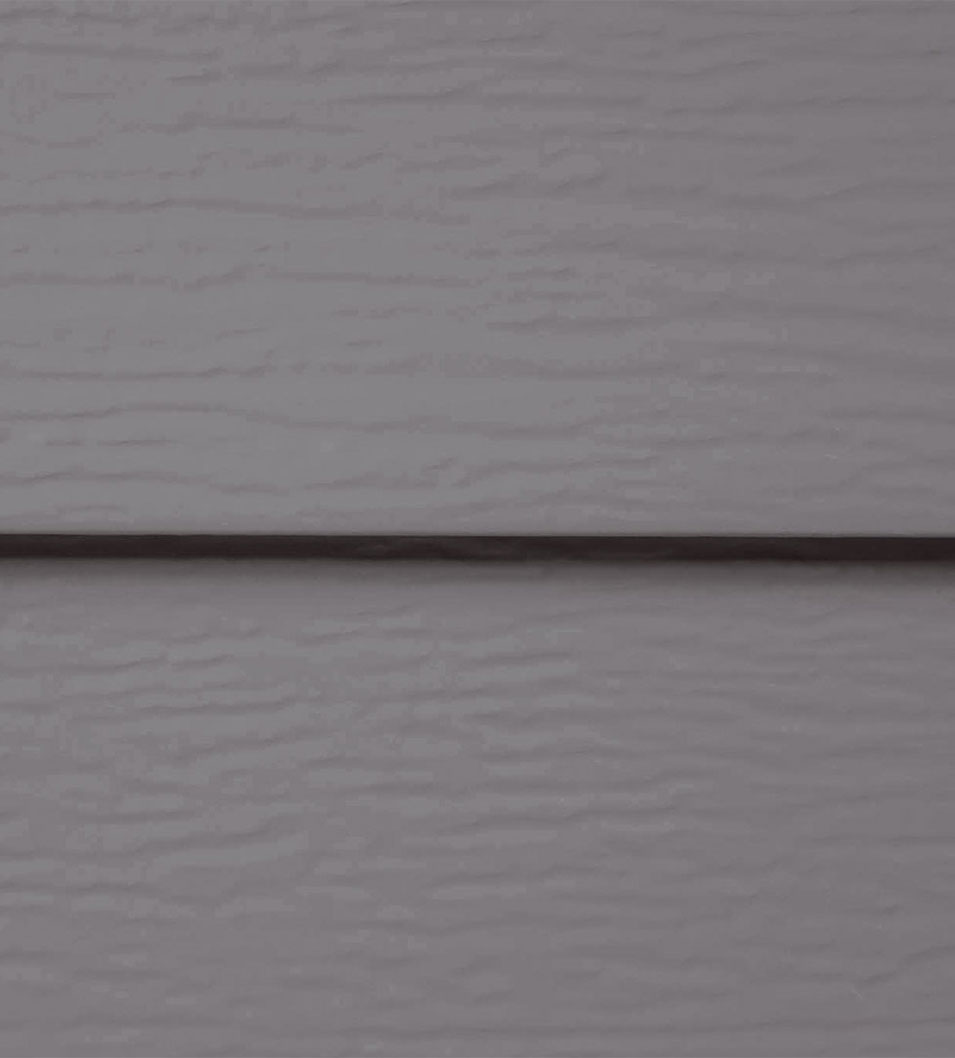 Quality Edge Trucedar steel Siding in Gray Dusk