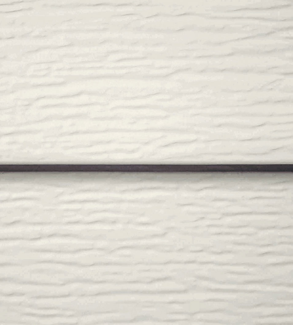 Quality Edge Trucedar steel Siding in Eggshell