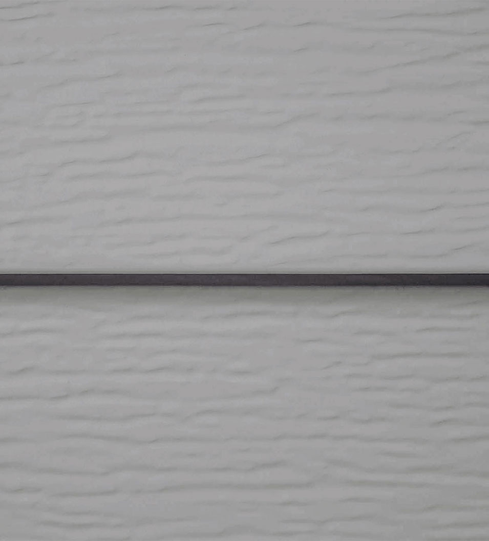 Quality Edge Trucedar steel Siding in Silver Lining